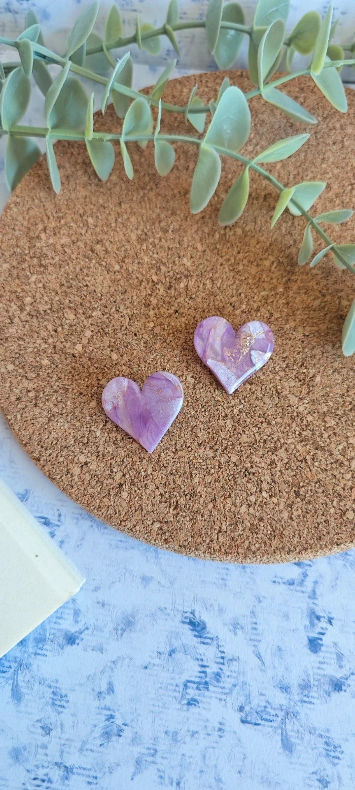 Lote 2 pares Pendientes Love – photo 2